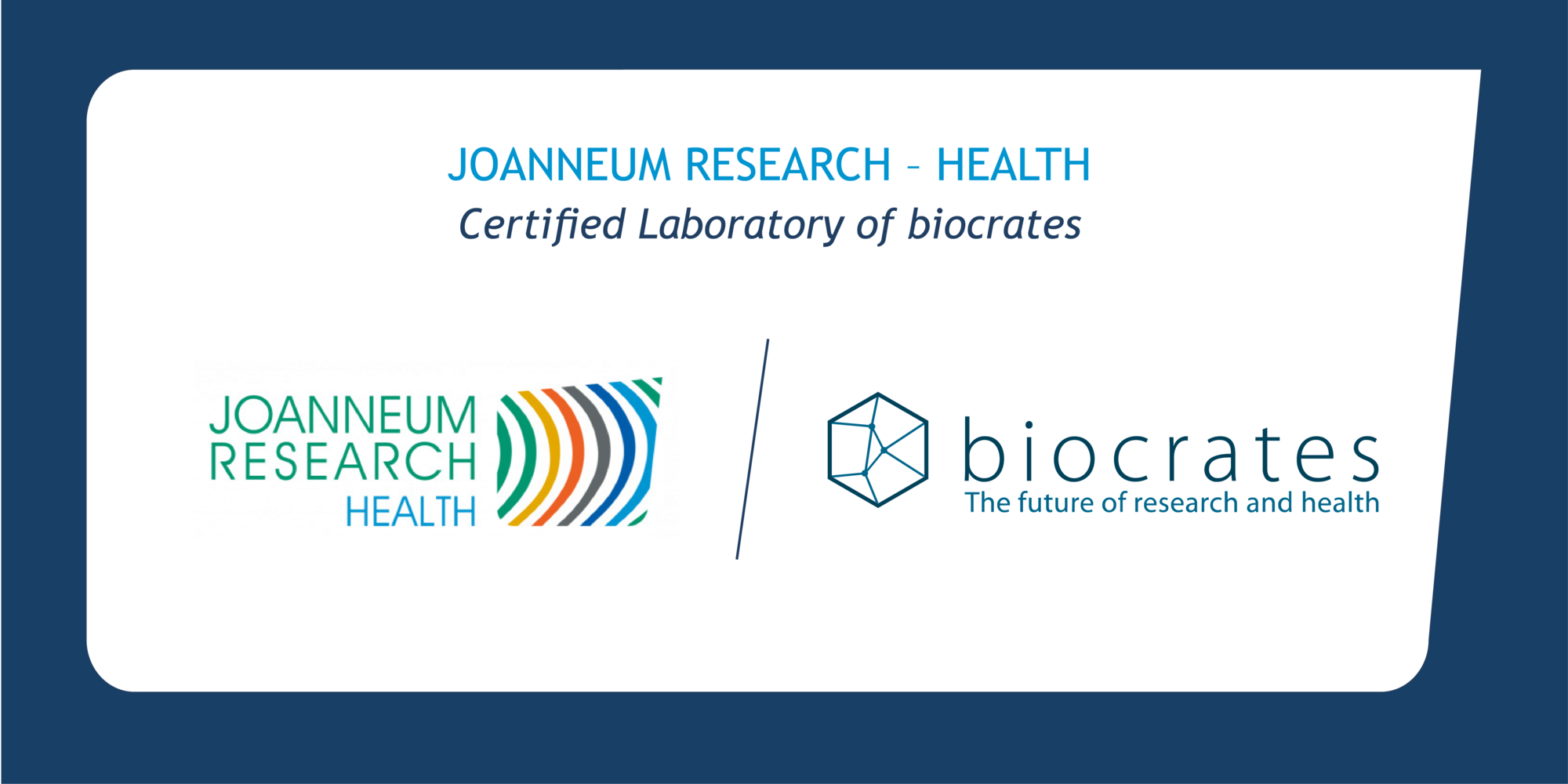 JOANNEUM RESEARCH – HEALTH is a new certified laboratory of biocrates